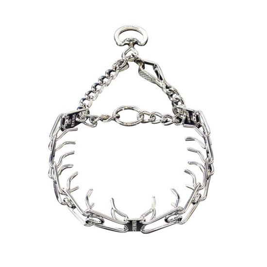 Dog Prong/Pinch collar w/h swivel &small quick release snap hook